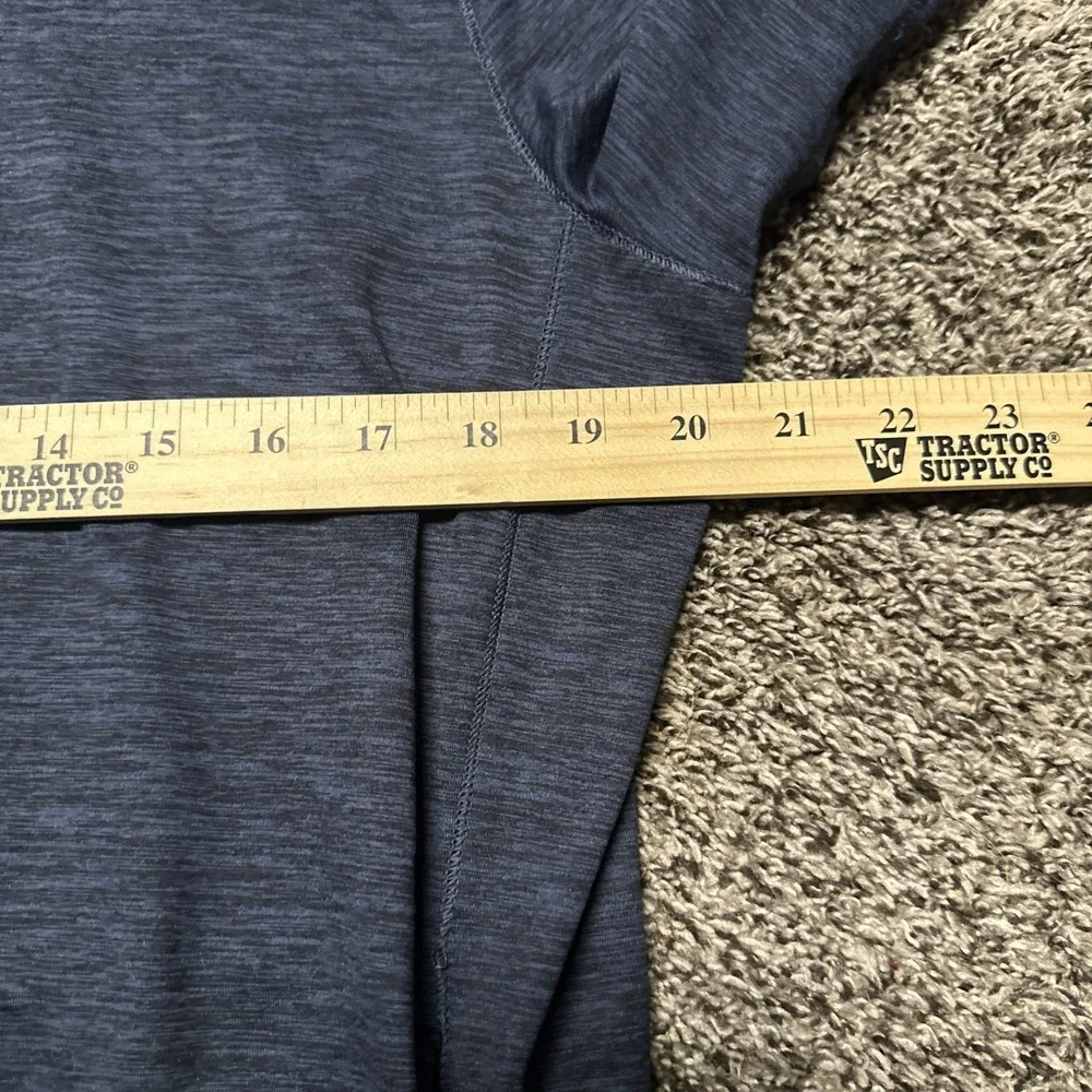 Abercrombie & Fitch Air Knit 1/4 Zip Pullover‎ Shirt Mens Large Blue Athletic